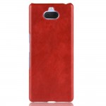 Кожаный чехол для Sony Xperia 10 Plus (Красный)