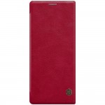 Кожаный чехол Nillkin Qin для Sony Xperia 10 Plus (Красный)