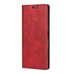 Кожаный чехол c магнетиком для Sony Xperia 10 Plus (Красный)