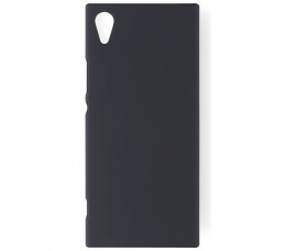 Матовый пластиковый чехол 360 защита для Sony Xperia XA1 Ultra (Черный)