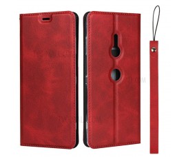 Чехол книжка с магнитом для Sony Xperia XZ3 (Красный)