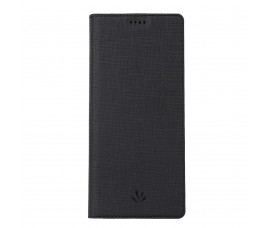 Кожаный чехол книжка для Sony Xperia 10 Plus (Черный)