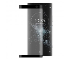 Защитное 3D стекло чёрными линиями для Sony Xperia XA2 Plus