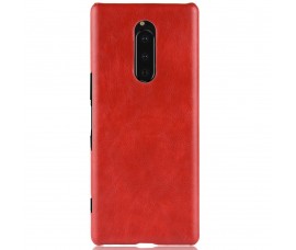 Кожаный чехол для Sony Xperia 1 (Красный)