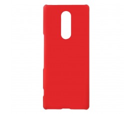 Пластиковый матовый чехол для Sony Xperia 1 (Красный)