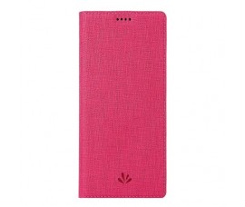 Кожаный чехол книжка для Sony Xperia 10 Plus (Розовый)