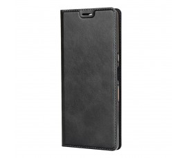 Кожаный чехол c магнетиком для Sony Xperia 10 Plus (Черный)