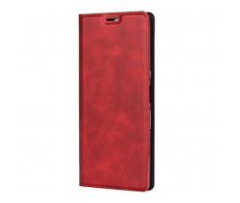 Кожаный чехол c магнетиком для Sony Xperia 10 Plus (Красный)