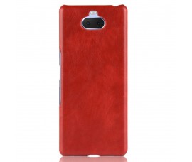 Кожаный чехол для Sony Xperia 10 (Красный)