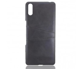 Кожаный чехол для Sony Xperia L3 (Черный)