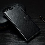 Кожаный чехол книжка для Sony Xperia XA1 (Черный)