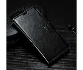 Кожаный чехол книжка для Sony Xperia XA1 (Черный)