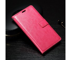 Кожаный чехол книжка для Sony Xperia XA1 (Розовый)