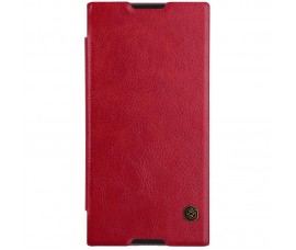 Кожаный чехол для Sony Xperia XA1 Ultra Nillkin Qin (Красный)