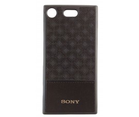 Чехол с кожанными вставками для Sony Xperia XZ1 (Черный)