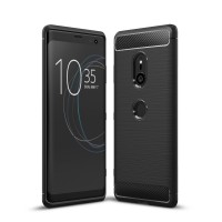 Чехол для Sony Xperia XZ3 Carbon Fibre (Черный)